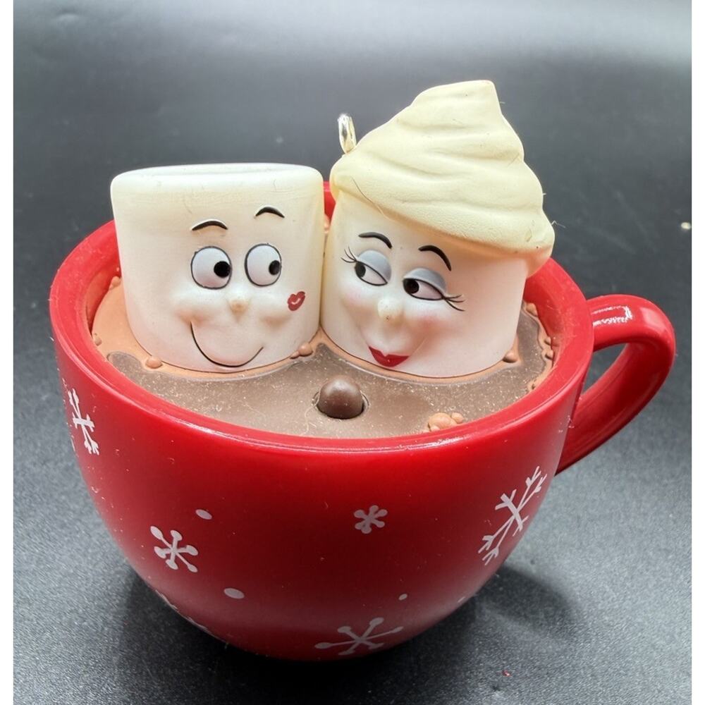 Hallmark Hot Cocoa Magic Christmas Ornament Chocolate Musical No Box -LO18